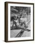 Actor Cornel Wilde and His Wife, Patricia, Sitting by the Pool-null-Framed Photographic Print