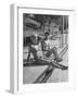 Actor Cornel Wilde and His Wife, Patricia, Sitting by the Pool-null-Framed Photographic Print