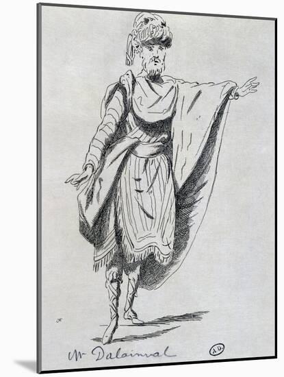 Actor Dalainval in Role of Nawab in Athalie-Jean Racine-Mounted Premium Giclee Print