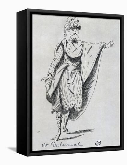 Actor Dalainval in Role of Nawab in Athalie-Jean Racine-Framed Stretched Canvas