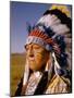 Actor Dressed as American Indian Chief For Role in Motion Picture "Around the World in 80 Days"-Gjon Mili-Mounted Photographic Print