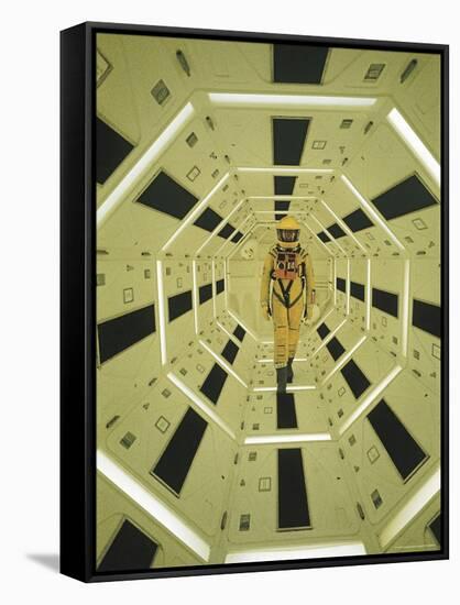 Actor Gary Lockwood in Space Suit in Scene from Motion Picture "2001: A Space Odyssey"-Dmitri Kessel-Framed Stretched Canvas