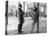 Actor Gene Hackman and film director Francis Ford Coppola on the set of the film The Conversation,-null-Stretched Canvas