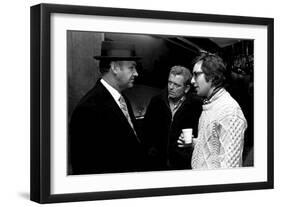 Actor Gene Hackman (l) and film director William Friedkin (r) on the set of the film The French Con-null-Framed Photo