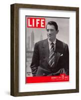 Actor Gregory Peck, December 1, 1947-Nina Leen-Framed Photographic Print