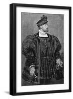 Actor Gustave Worms in Role of Don Carlos in Hernani, 1830-Victor Hugo-Framed Giclee Print