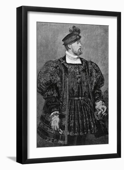 Actor Gustave Worms in Role of Don Carlos in Hernani, 1830-Victor Hugo-Framed Giclee Print