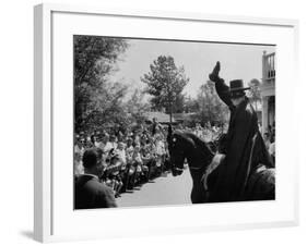 Actor Guy Williams Playing Zorro at Disneyland-Allan Grant-Framed Premium Photographic Print