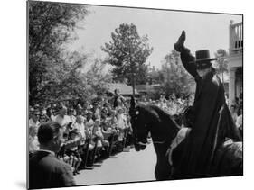 Actor Guy Williams Playing Zorro at Disneyland-Allan Grant-Mounted Premium Photographic Print