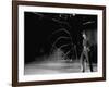 Actor Guy Williams Practicing Using a Whip for His Role as Zorro-Allan Grant-Framed Premium Photographic Print