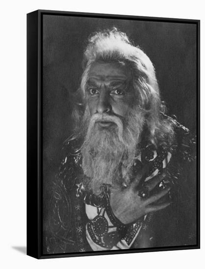 Actor Hugh Griffith as King Lear-null-Framed Stretched Canvas