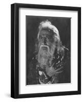 Actor Hugh Griffith as King Lear-null-Framed Art Print