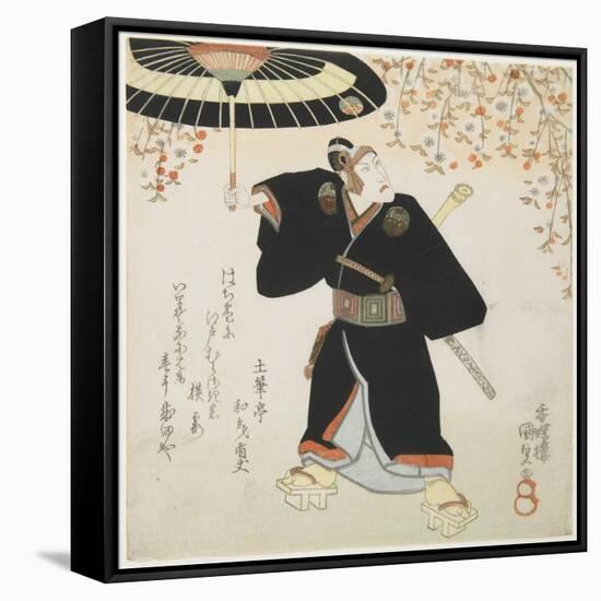 Actor Ichikawa Danjuro VII as Sukeroku, Early 19th-Mid 19th Century-Utagawa Kunisada-Framed Stretched Canvas