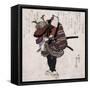 Actor Ichikawa Danjuro VII, Japanese Wood-Cut Print-Lantern Press-Framed Stretched Canvas