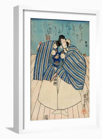 Actor Ichikawa Danjuro Viii-Kuniyoshi Utagawa-Framed Giclee Print