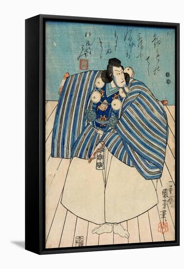 Actor Ichikawa Danjuro Viii-Kuniyoshi Utagawa-Framed Stretched Canvas