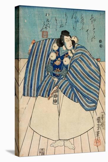 Actor Ichikawa Danjuro Viii-Kuniyoshi Utagawa-Stretched Canvas