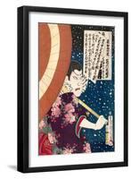 Actor Ichikawa Sadanji Actor Suikoden - Ichikawa Sadanji-Kunichika toyohara-Framed Giclee Print