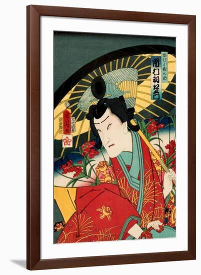 Actor Ichimura Uzaemon-Kunichika toyohara-Framed Giclee Print