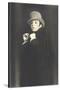 Actor in Melodrama with Cape and Top Hat-null-Stretched Canvas