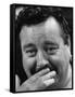 Actor Jackie Gleason Hiding His Mustache-Robert W^ Kelley-Framed Stretched Canvas