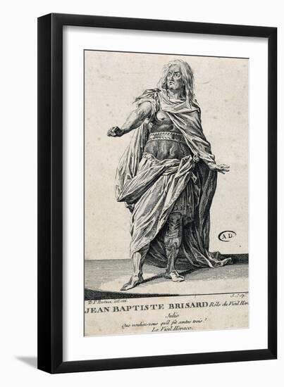 Actor Jean-Baptiste Britard, known as Brizard, in Role of Old Horace in Horace-Pierre Corneille-Framed Giclee Print