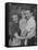 Actor John Mills Posing for a Picture with His Wife and Daughter Juliet-Tony Linck-Framed Stretched Canvas