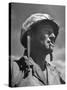 Actor John Wayne as Marine Sgt. Platoon Leader in Scene From the Movie "Sands of Iwo Jima"-Ed Clark-Stretched Canvas