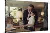 Actor John Wayne at Home with His Son Ethan and Daughter-John Dominis-Stretched Canvas