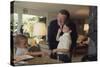 Actor John Wayne at Home with His Son Ethan and Daughter-John Dominis-Stretched Canvas