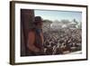 Actor John Wayne During Filming of Western Movie "The Undefeated"-John Dominis-Framed Photographic Print