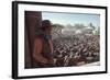 Actor John Wayne During Filming of Western Movie "The Undefeated"-John Dominis-Framed Photographic Print