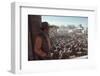 Actor John Wayne During Filming of Western Movie "The Undefeated"-John Dominis-Framed Photographic Print