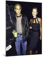 Actor Johnny Depp and Model Kate Moss at a Book Party at Danzinger Gallery-Dave Allocca-Mounted Premium Photographic Print