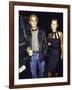 Actor Johnny Depp and Model Kate Moss at a Book Party at Danzinger Gallery-Dave Allocca-Framed Premium Photographic Print