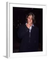 Actor Johnny Depp Smoking a Cigarette-null-Framed Premium Photographic Print