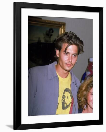 Actor Johnny Depp-null-Framed Premium Photographic Print