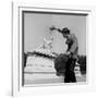 Actor Jose Pantieri Clowning around in Tuileries Gardens, Paris, 1962-null-Framed Photo