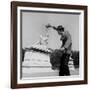 Actor Jose Pantieri Clowning around in Tuileries Gardens, Paris, 1962-null-Framed Photo