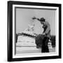 Actor Jose Pantieri Clowning around in Tuileries Gardens, Paris, 1962-null-Framed Photo