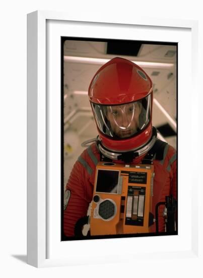 Actor Keir Dullea in Space Suit in Scene from Motion Picture "2001: A Space Odyssey"-Dmitri Kessel-Framed Photographic Print