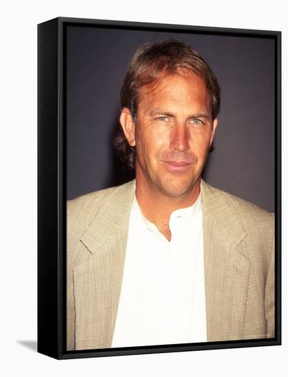 Actor Kevin Costner at Film Premiere of His "Tin Cup"-Dave Allocca-Framed Stretched Canvas