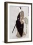 Actor Kinokuniya Sawamura Sanj-ro III as Oboshi Yuranosuke, Japanese Wood-Cut Print-Lantern Press-Framed Art Print