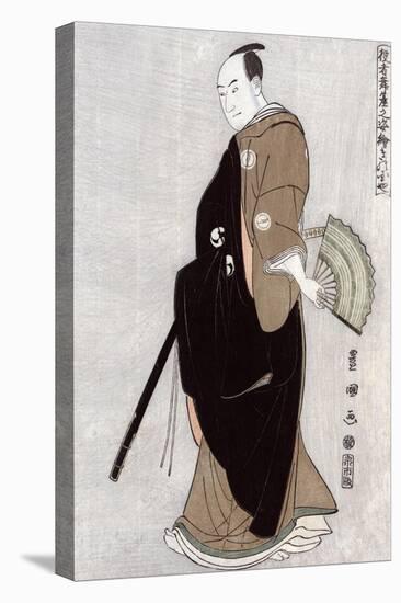 Actor Kinokuniya Sawamura Sanj-ro III as Oboshi Yuranosuke, Japanese Wood-Cut Print-Lantern Press-Stretched Canvas