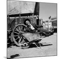 Actor Kirk Douglas Clowning on the Set of the Western Action Film "Gunfight at O.K. Corral"-Ralph Crane-Mounted Premium Photographic Print