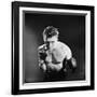 Actor Kirk Douglas in a Boxing Pose-Allan Grant-Framed Premium Photographic Print