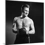 Actor Kirk Douglas in a Boxing Pose-Allan Grant-Mounted Premium Photographic Print