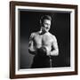 Actor Kirk Douglas in a Boxing Pose-Allan Grant-Framed Premium Photographic Print