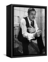 Actor Marcello Mastroianni in a Scene From the Movie "Marriage Italian Style"-Alfred Eisenstaedt-Framed Stretched Canvas