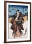 Actor Matsumoto Koshiro 5th as Kudo Toraemon Kudosuke, Japanese Wood-Cut Print-Lantern Press-Framed Art Print